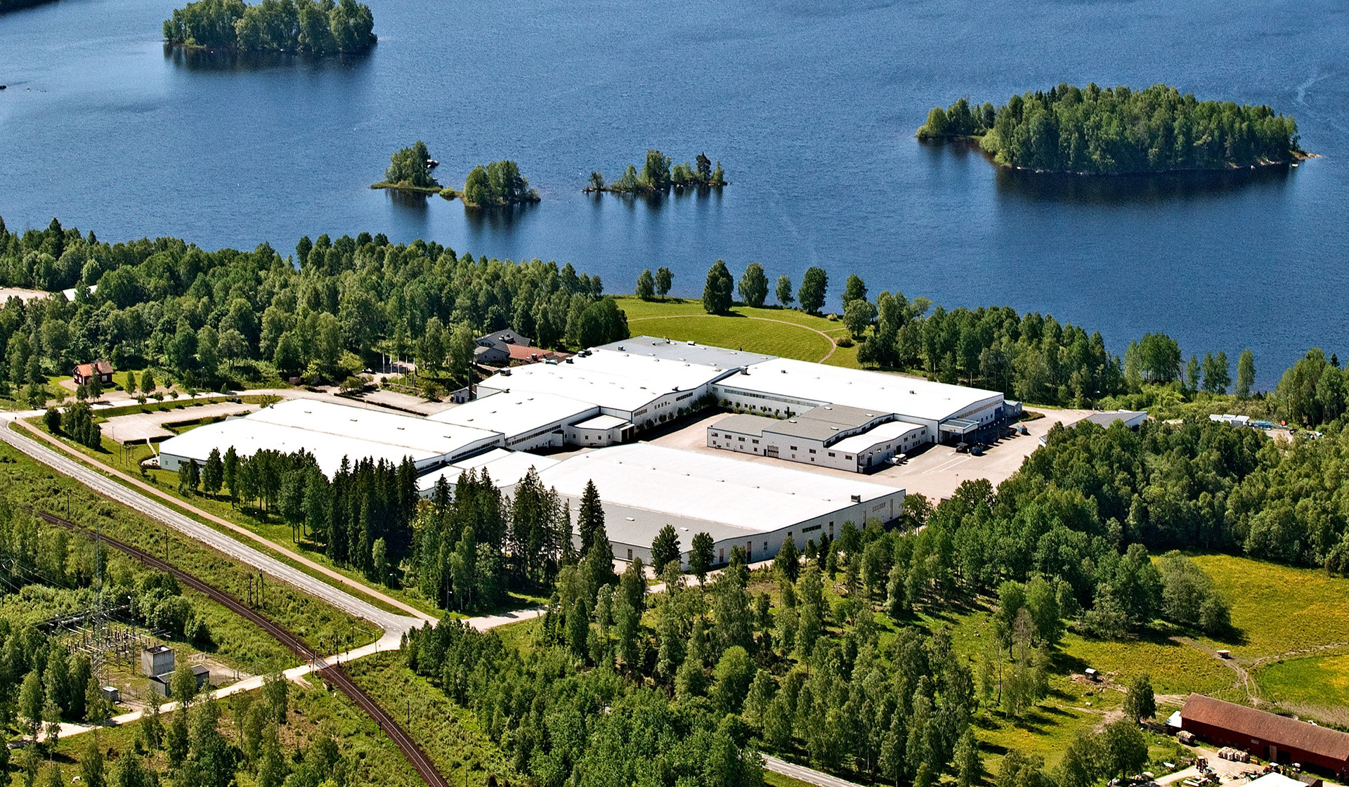 Aerial of Systemair Headquarters