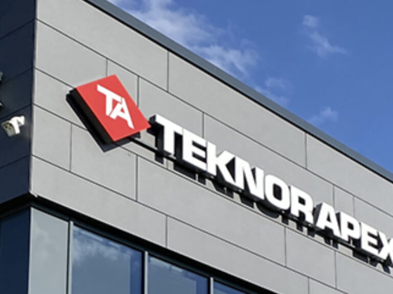 Teknor Apex logo on building